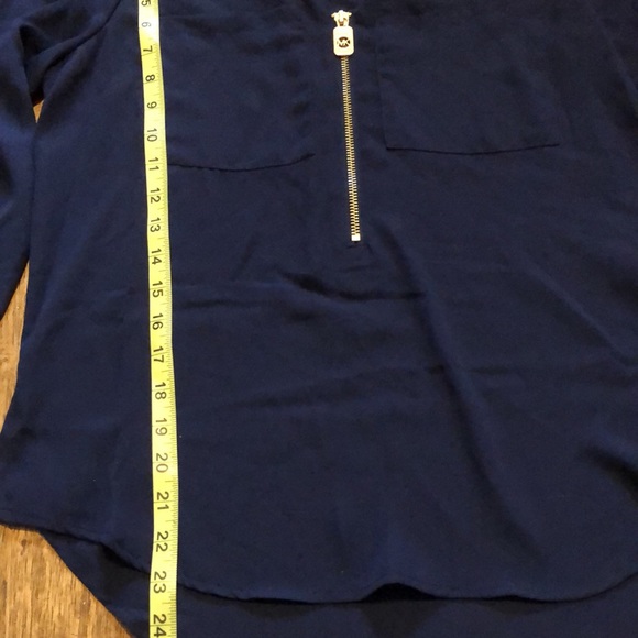 MK Sheer V-Neck Blouse - Picture 6 of 10